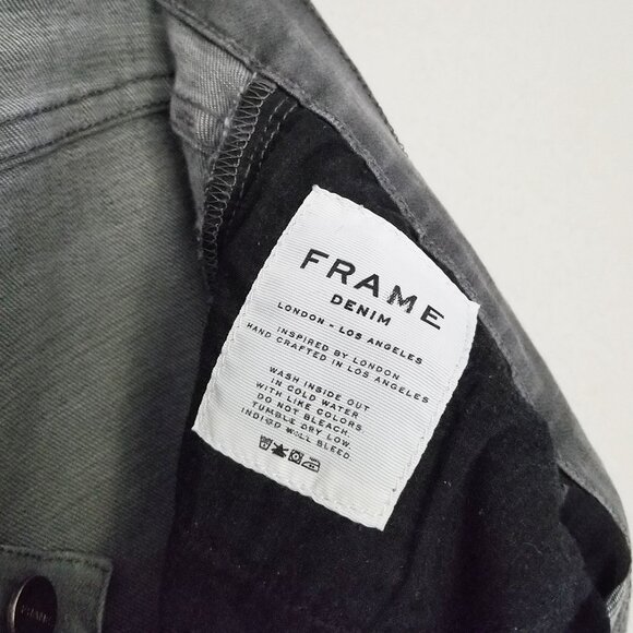 Frame Denim Le Garcon Mid Rise Slim Boyfriend Grey Jeans 28 Weyburn $219 LGJ795 - Picture 11 of 15